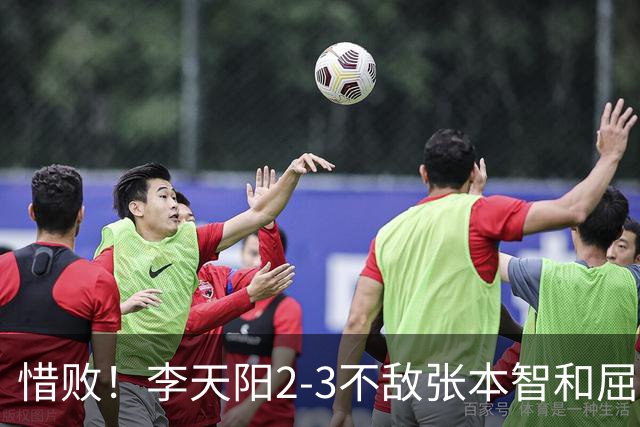 惜败！李天阳2-3不敌张本智和屈居亚军，国乒小将发挥已超预期
